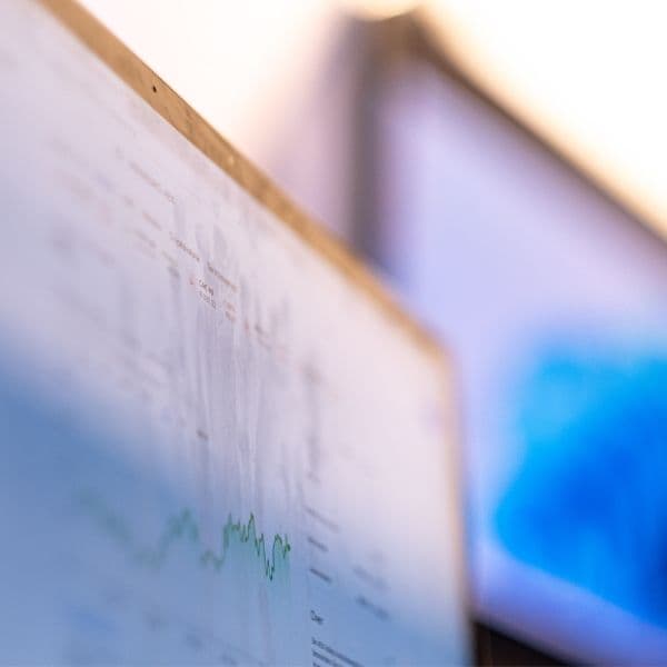 Scherm met de index